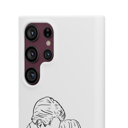 Custom Line Drawing Phone Snap Cases