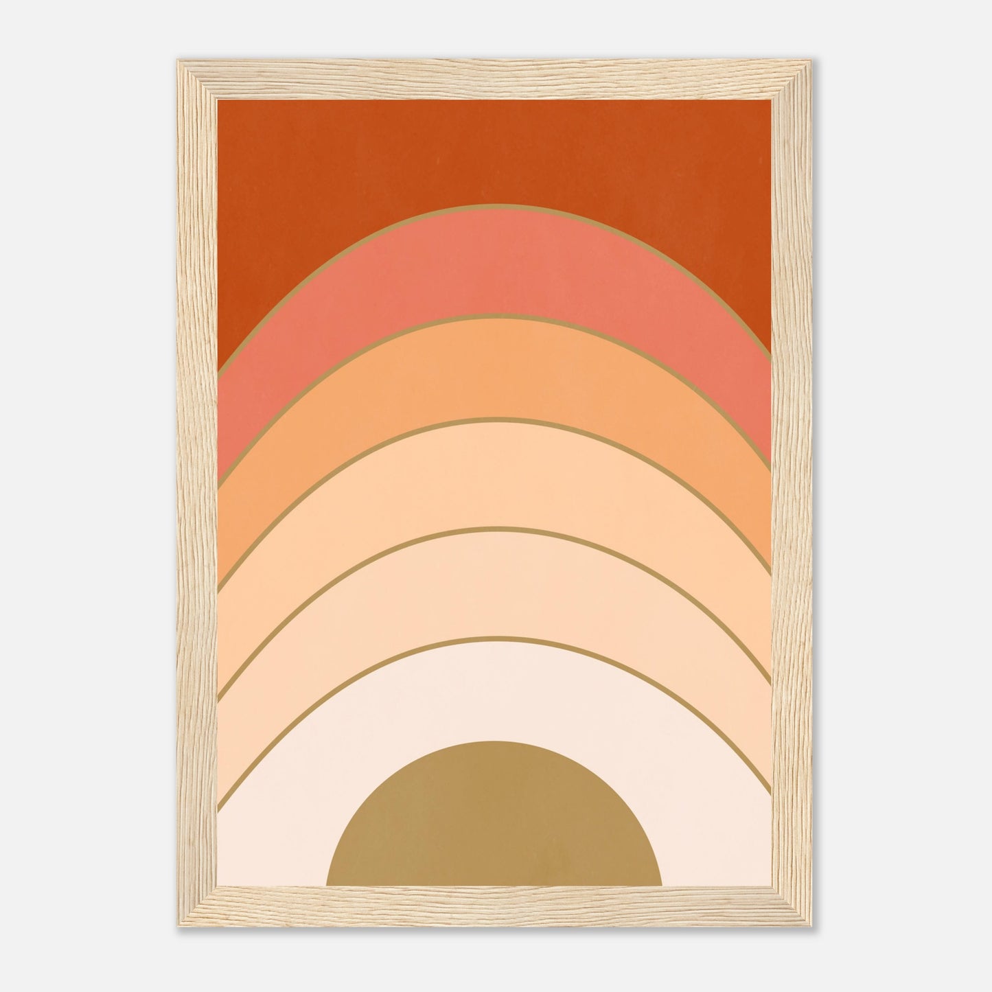 Abstract Gradient Sunrise Wall Art Print