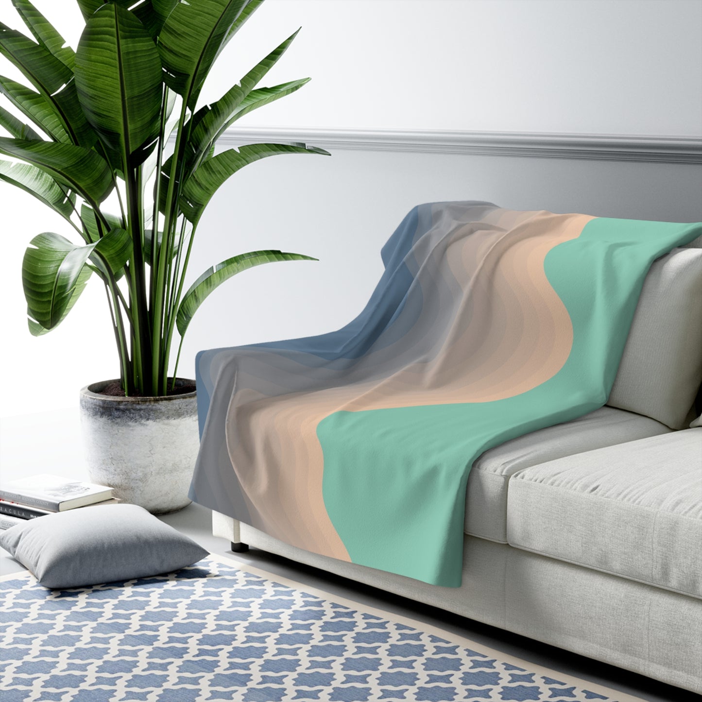 Ocean Beach Sherpa Fleece Blanket