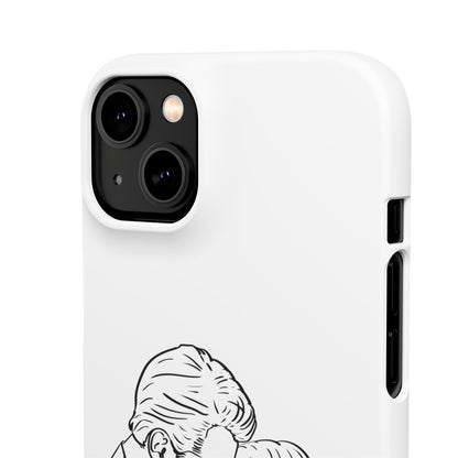 Custom Line Drawing Phone Snap Cases