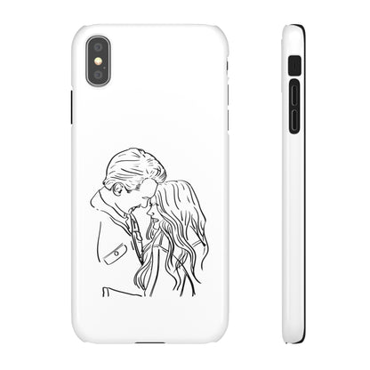 Custom Line Drawing Phone Snap Cases