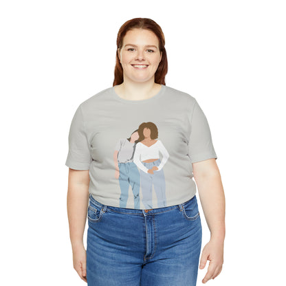 Custom Faceless Portrait Unisex Jersey Short Sleeve Tee