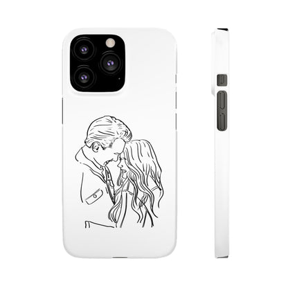 Custom Line Drawing Phone Snap Cases