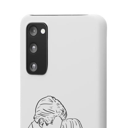 Custom Line Drawing Phone Snap Cases