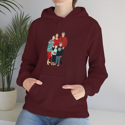 Custom Faceless Portrait Unisex Heavy Blend™ Hooded Sweatshirt