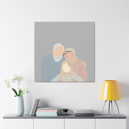 Custom Faceless Portrait from Photo Canvas Gallery Wraps