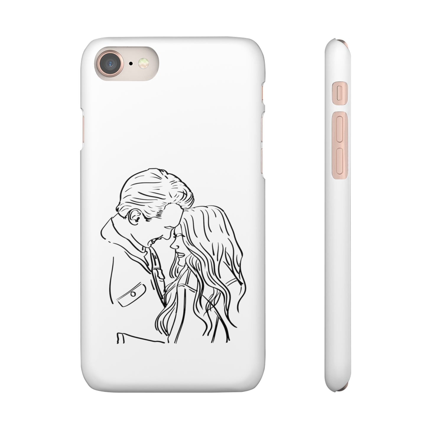 Custom Line Drawing Phone Snap Cases