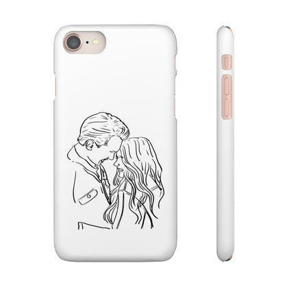 Custom Line Drawing Phone Snap Cases