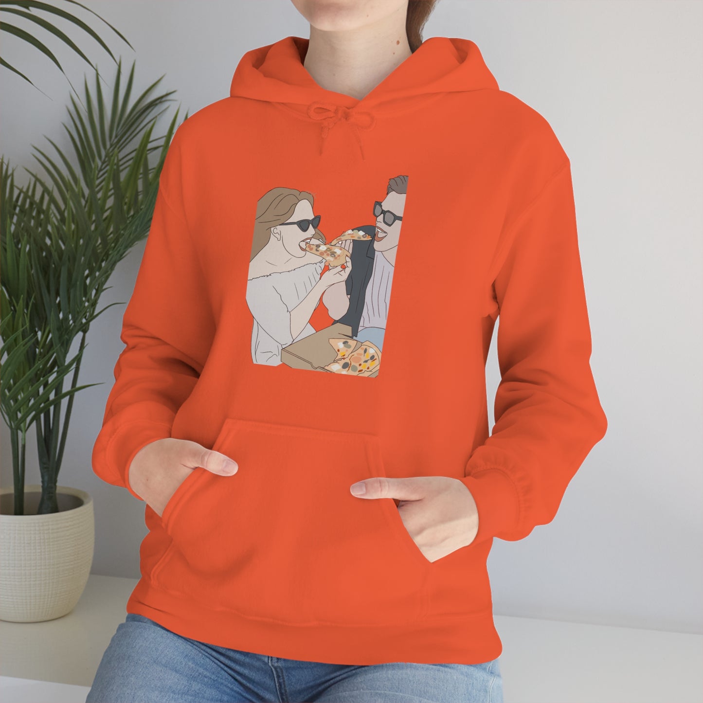 Custom Faceless Portrait Unisex Heavy Blend™ Hooded Sweatshirt