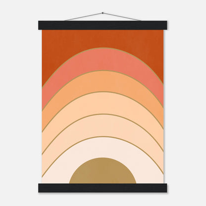 Abstract Gradient Sunrise Wall Art Print