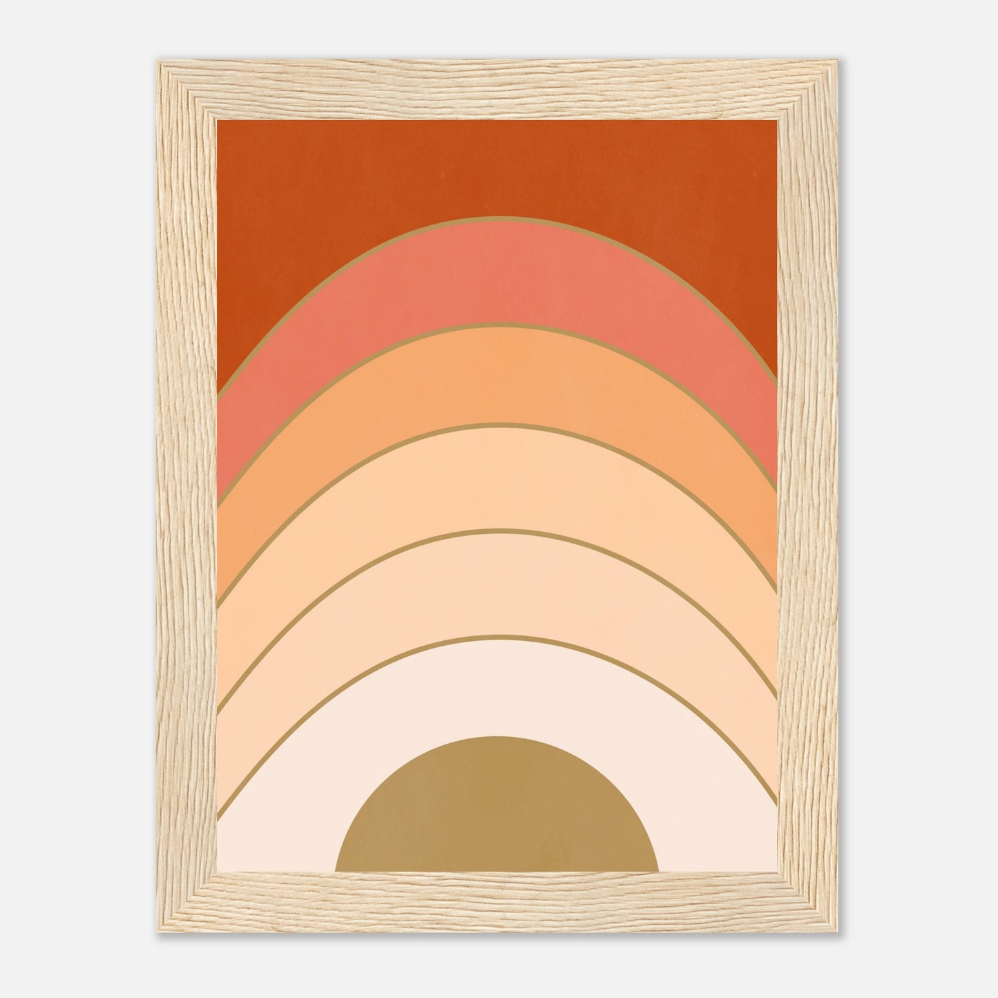 Abstract Gradient Sunrise Wall Art Print