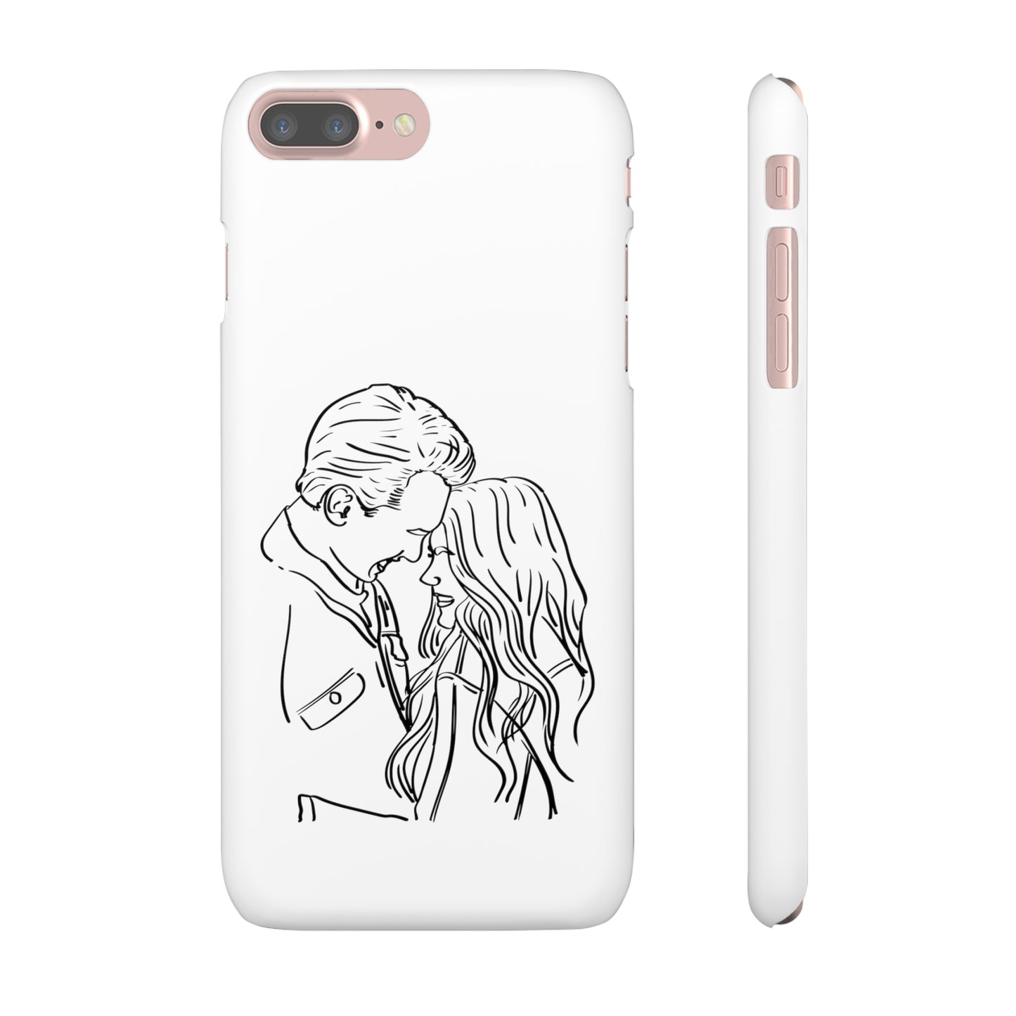 Custom Line Drawing Phone Snap Cases