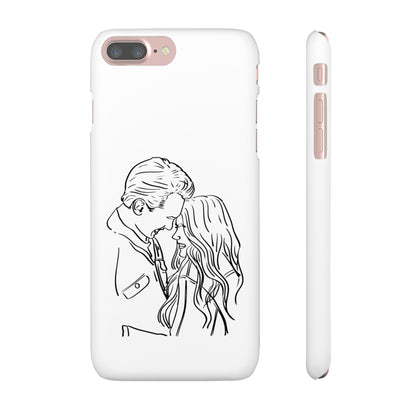 Custom Line Drawing Phone Snap Cases