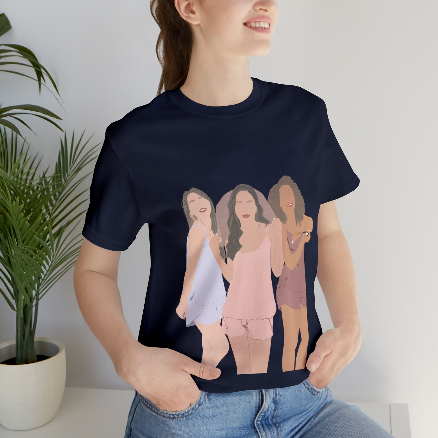 Custom Faceless Portrait Unisex Jersey Short Sleeve Tee