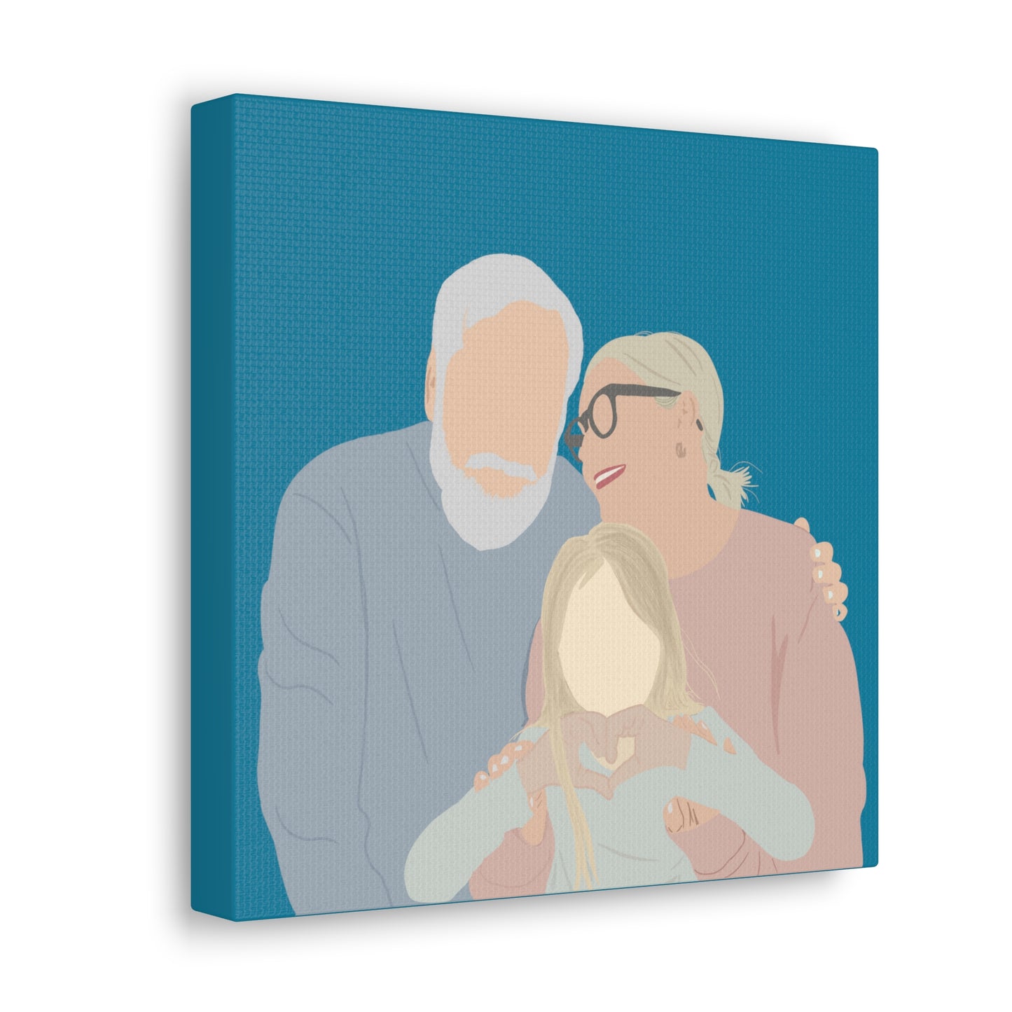 Custom Faceless Portrait from Photo Canvas Gallery Wraps