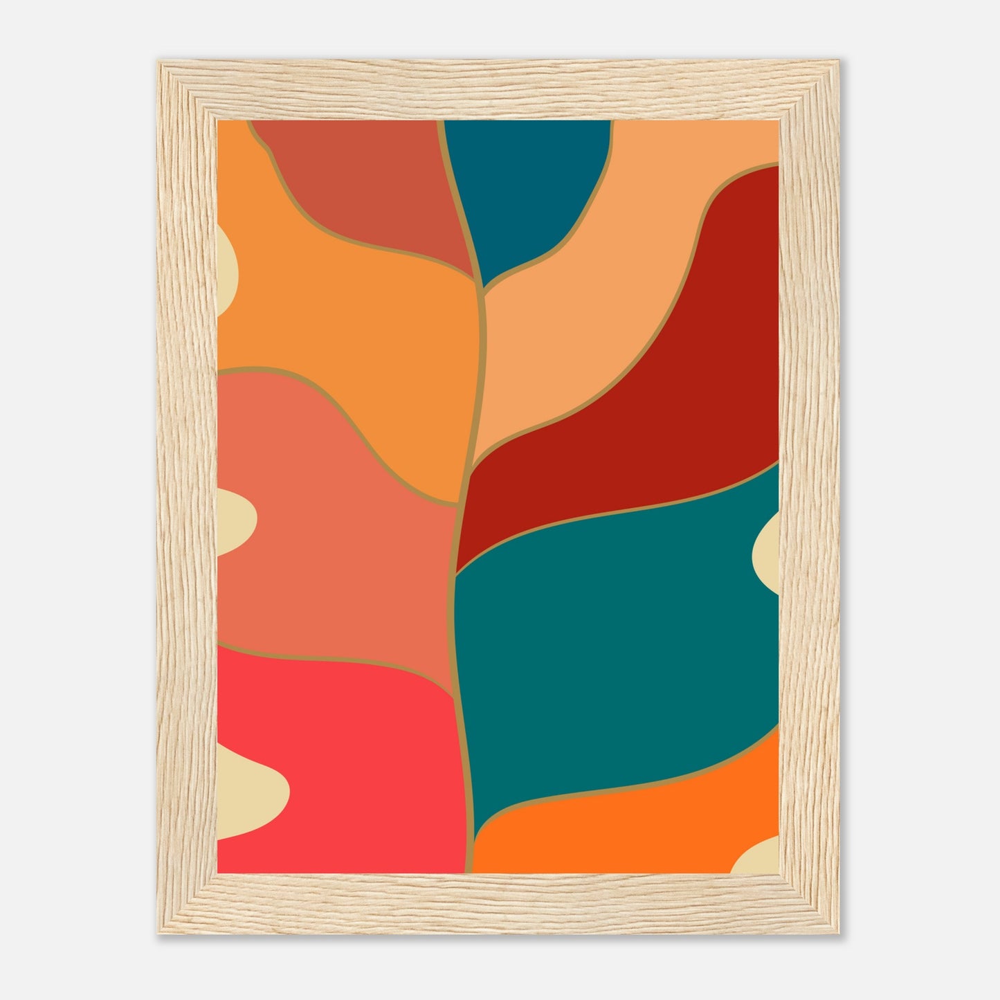 Abstract Monstera Wall Art Print