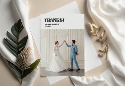 Wedding Thank You Cards With Photo