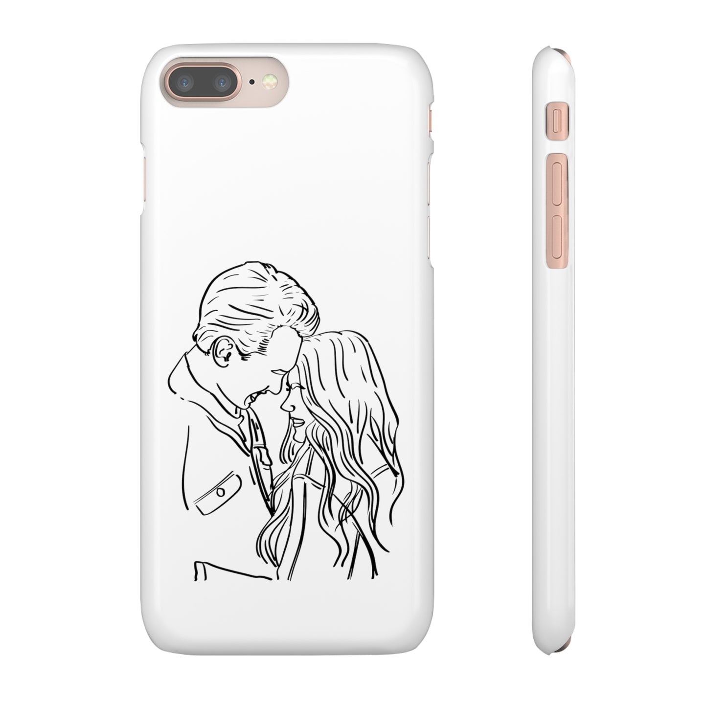 Custom Line Drawing Phone Snap Cases