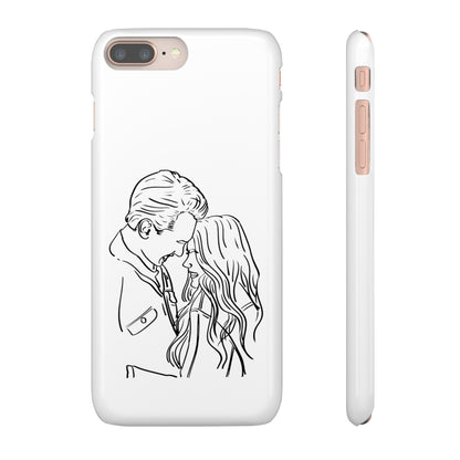 Custom Line Drawing Phone Snap Cases