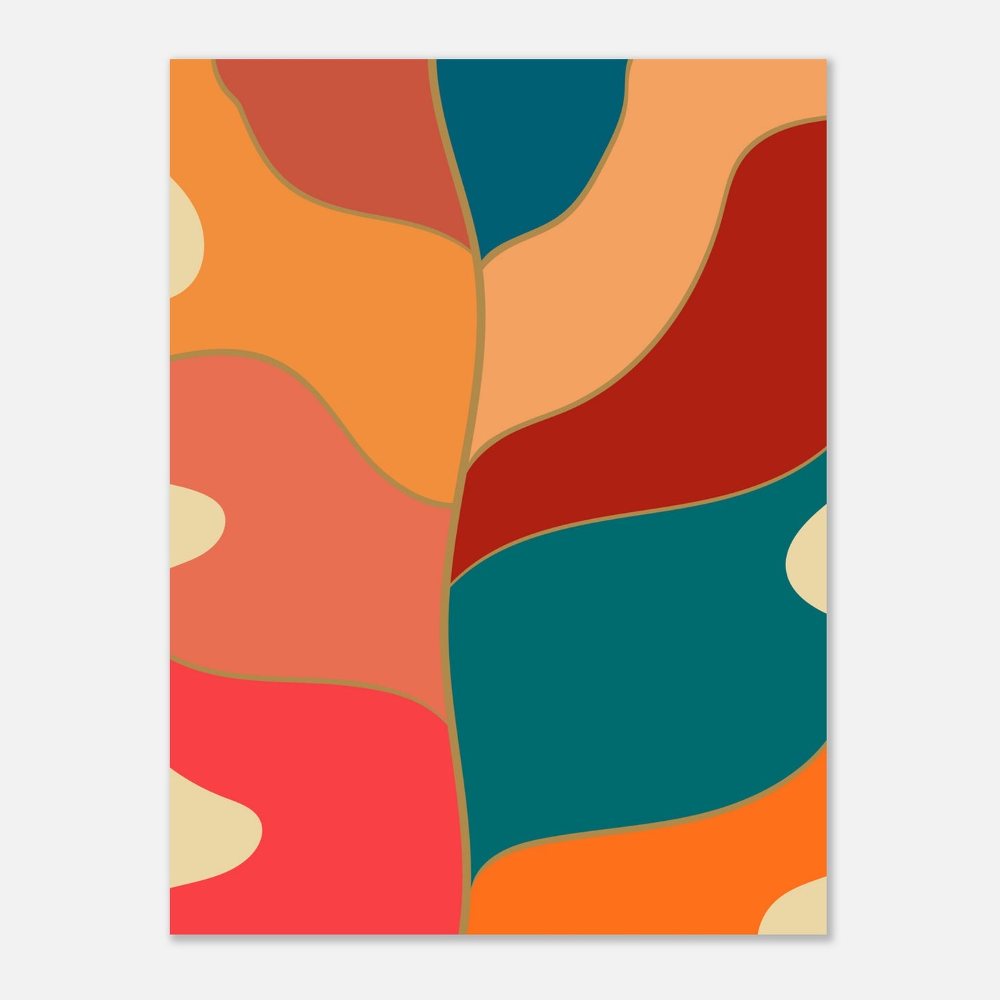 Abstract Monstera Wall Art Print