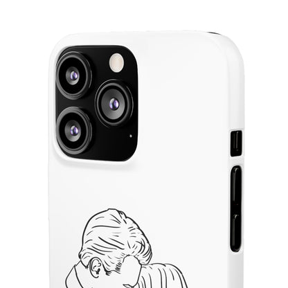 Custom Line Drawing Phone Snap Cases