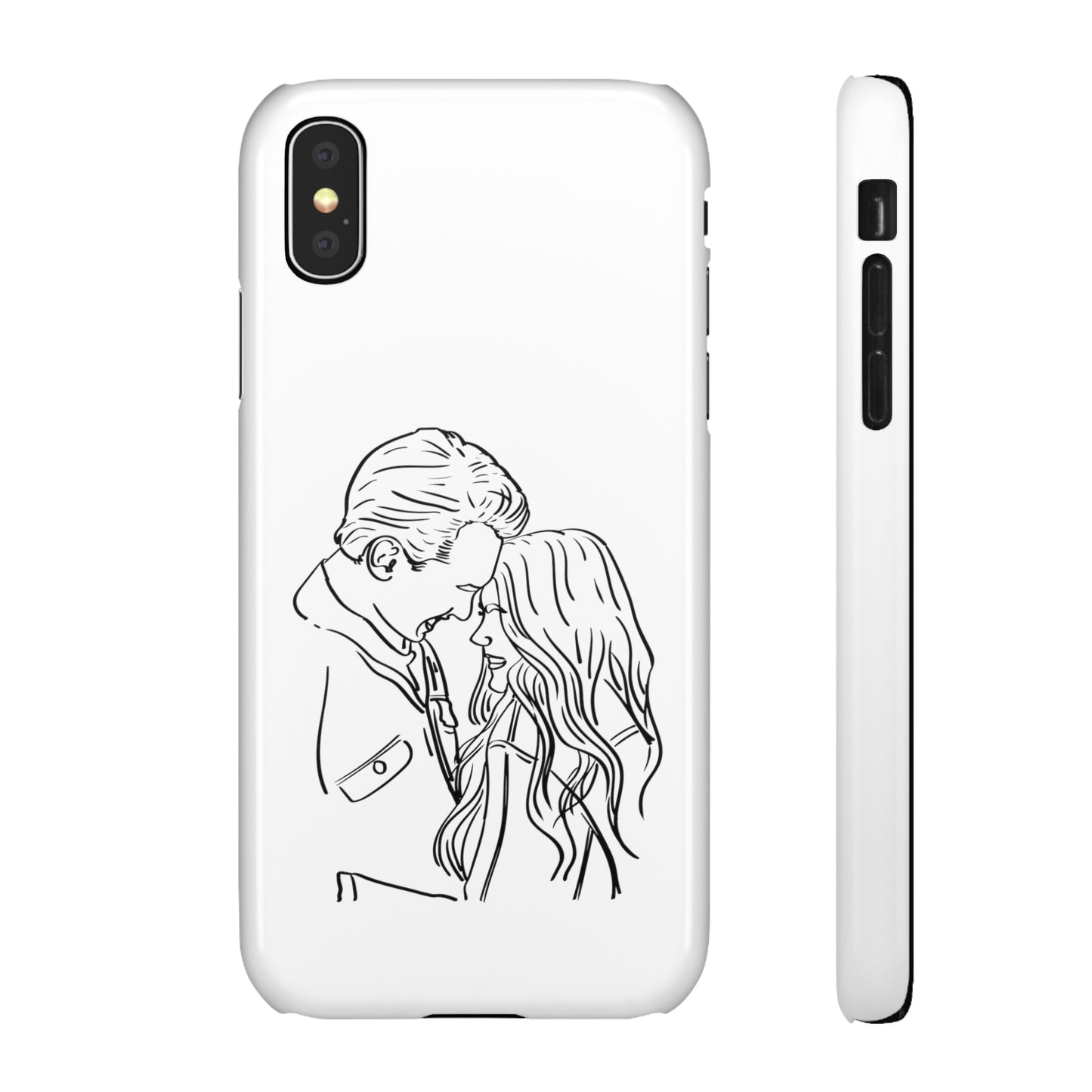 Custom Line Drawing Phone Snap Cases