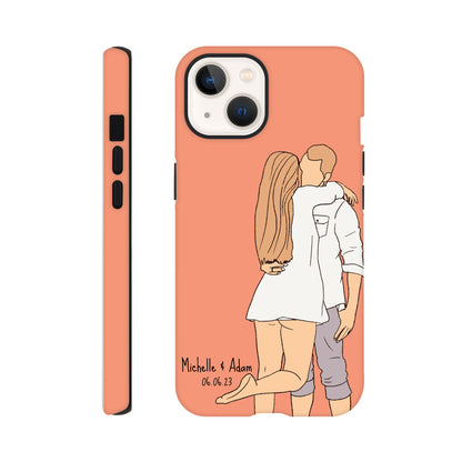 Custom Faceless Portrait Illustration Tough Phone cases