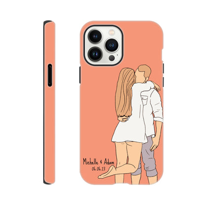 Custom Faceless Portrait Illustration Tough Phone cases