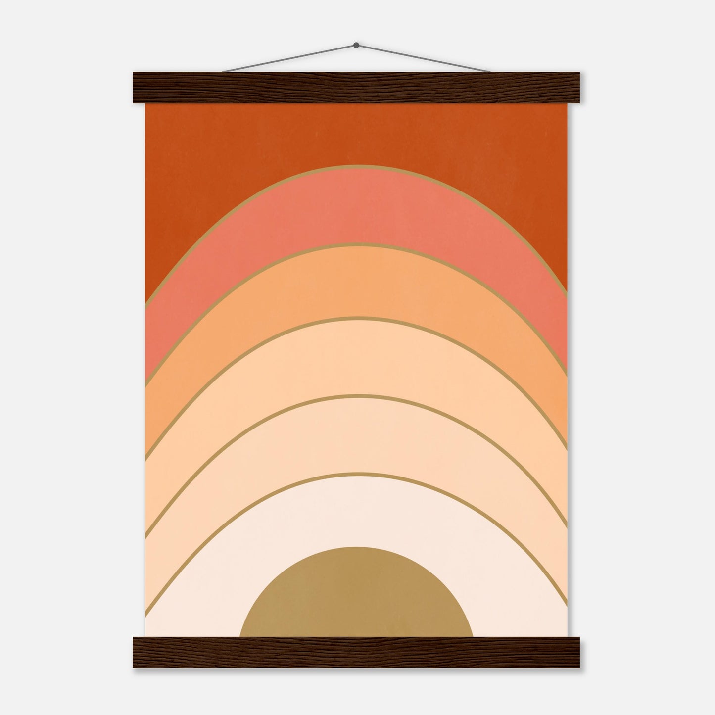 Abstract Gradient Sunrise Wall Art Print