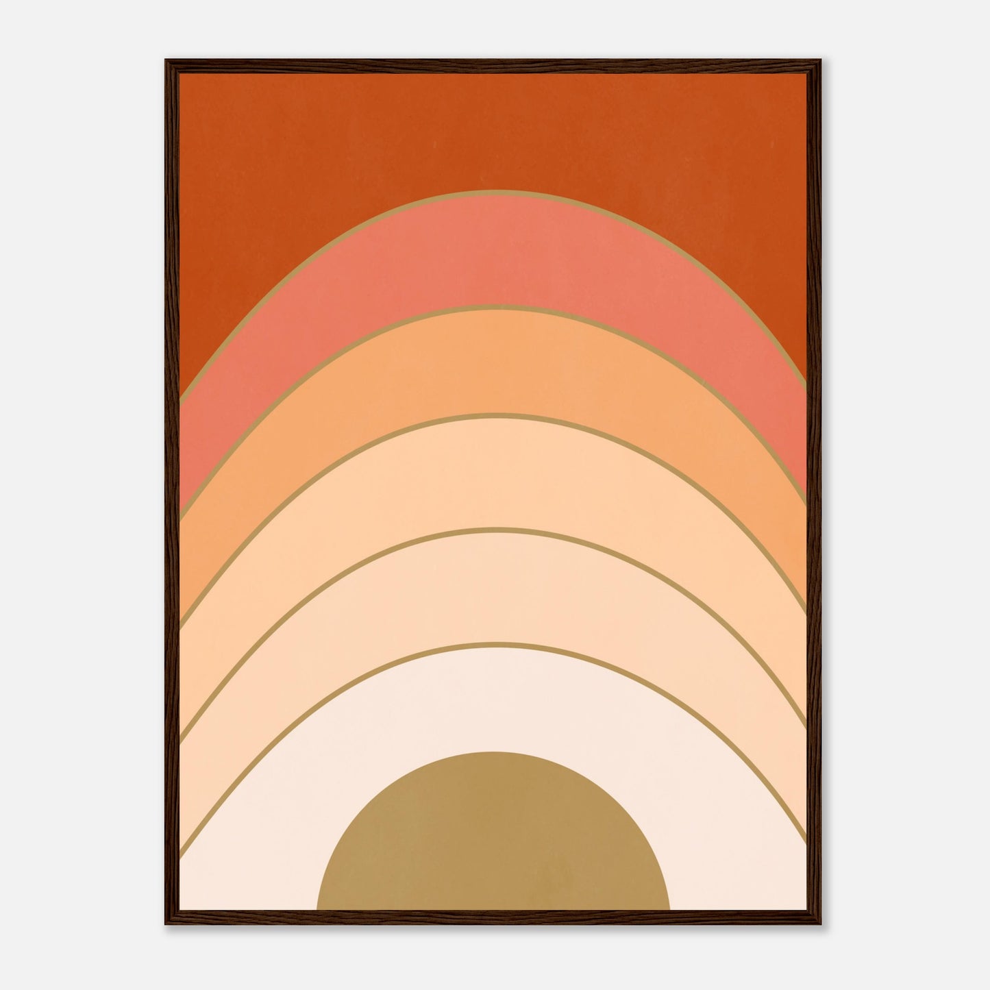 Abstract Gradient Sunrise Wall Art Print