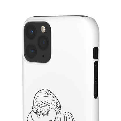 Custom Line Drawing Phone Snap Cases