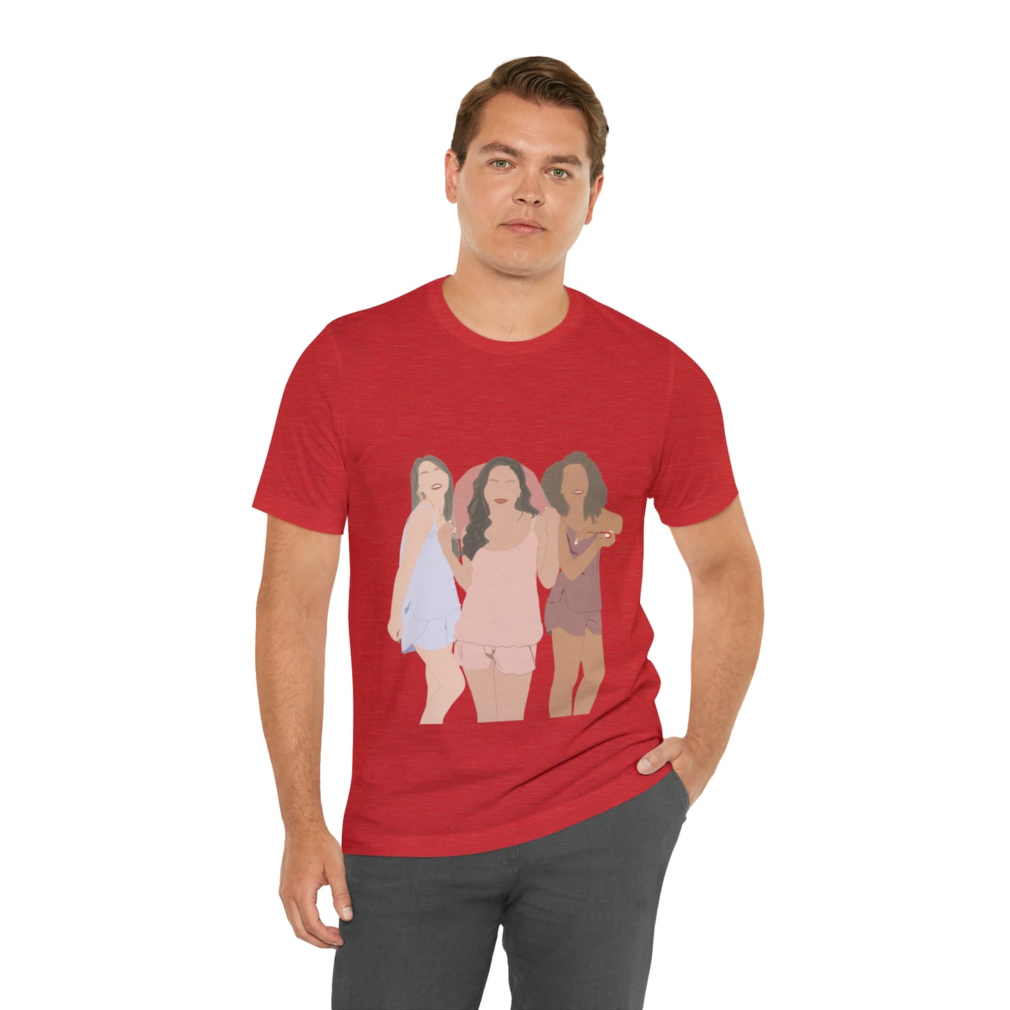 Custom Faceless Portrait Unisex Jersey Short Sleeve Tee