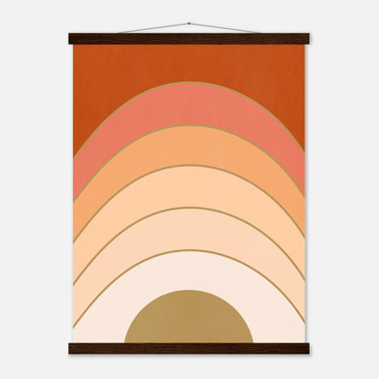 Abstract Gradient Sunrise Wall Art Print