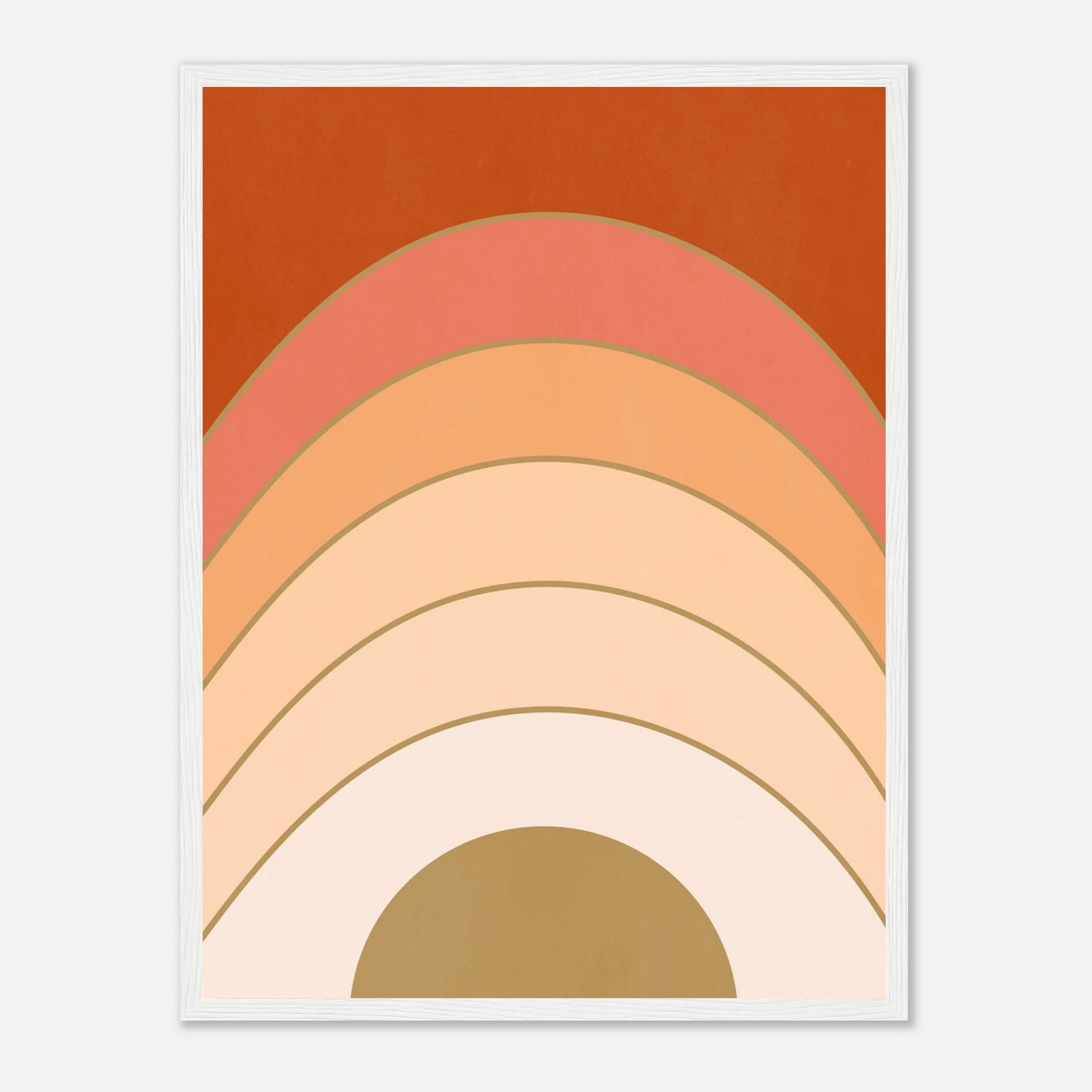 Abstract Gradient Sunrise Wall Art Print