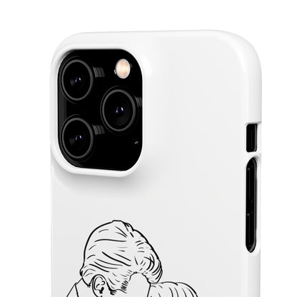 Custom Line Drawing Phone Snap Cases