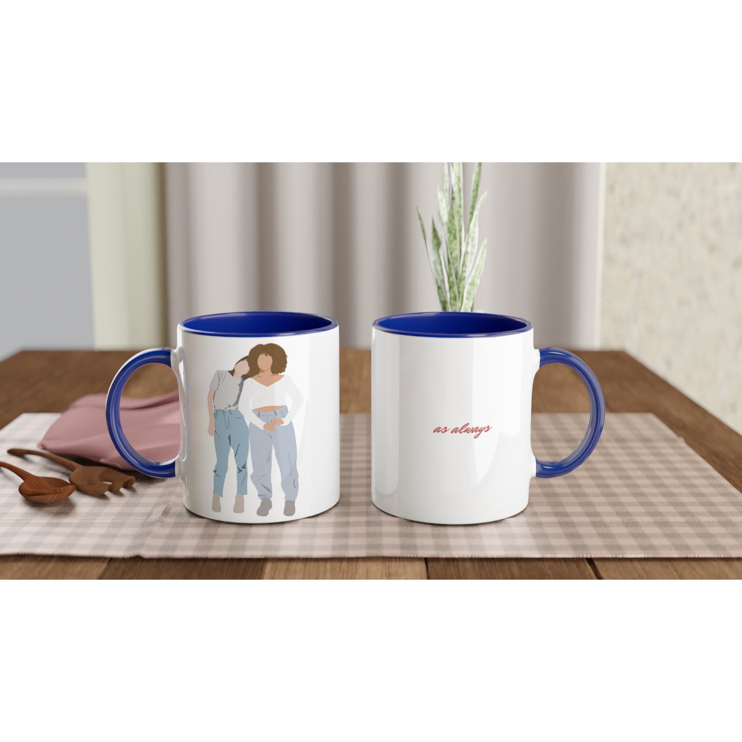 Custom Faceless Portrait from Photo Mugs