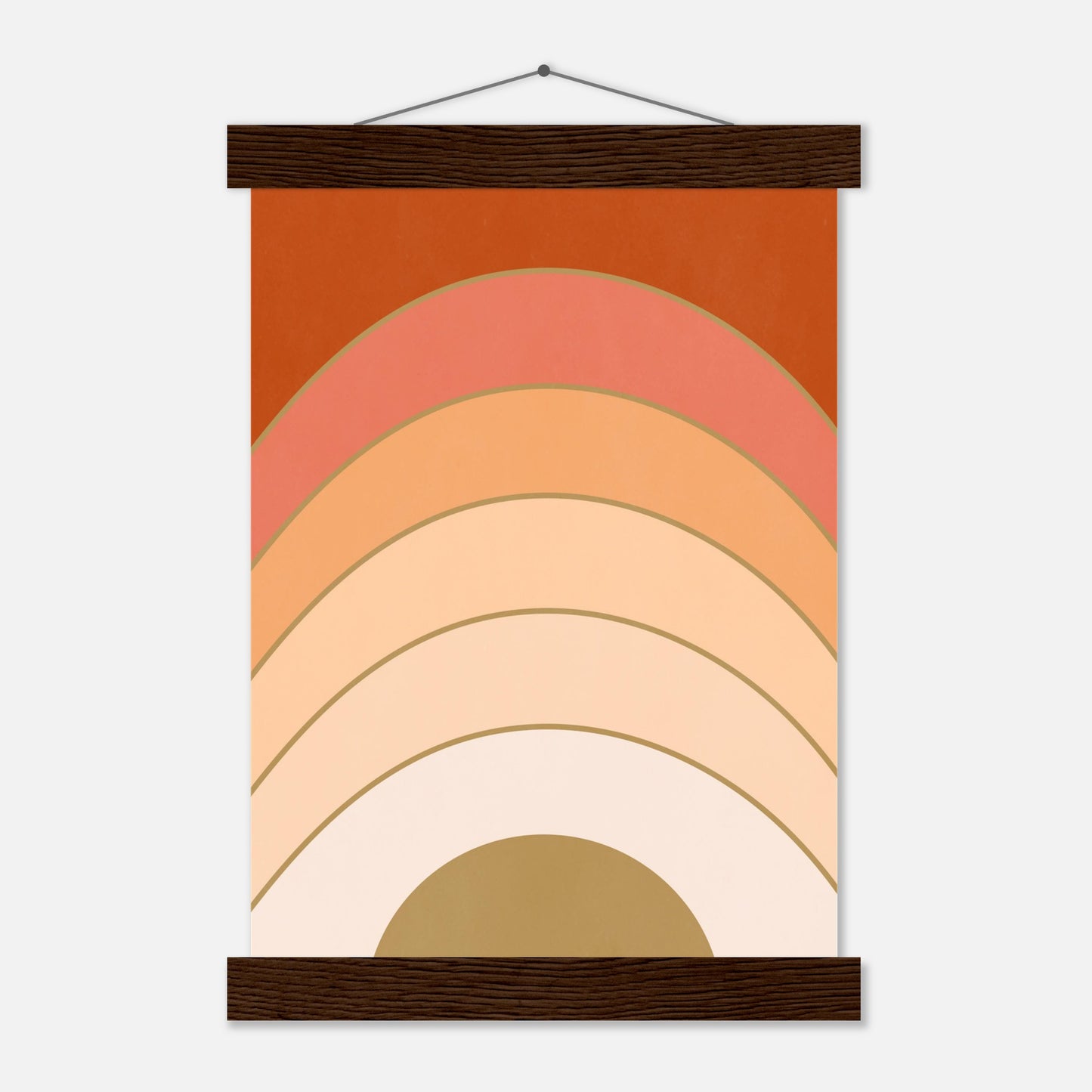 Abstract Gradient Sunrise Wall Art Print