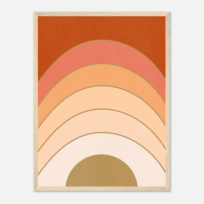 Abstract Gradient Sunrise Wall Art Print