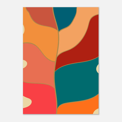 Abstract Monstera Wall Art Print