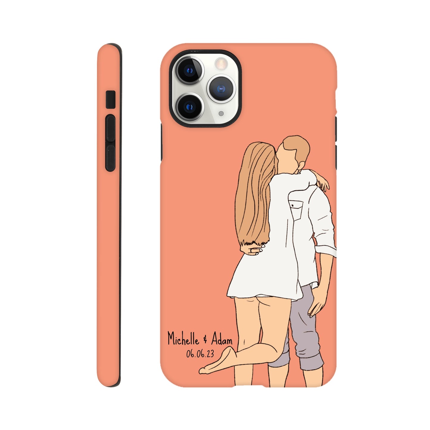 Custom Faceless Portrait Illustration Tough Phone cases