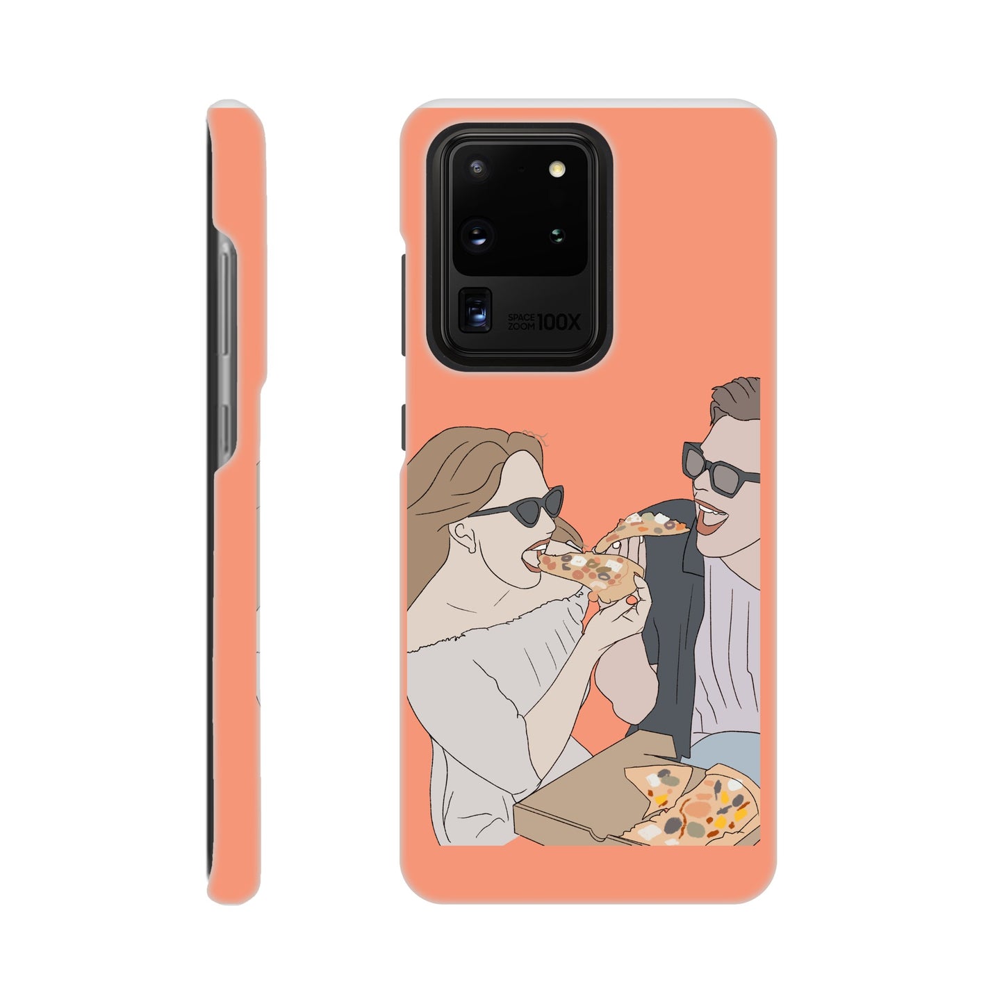 Couple Illustration Faceless Slim Phone Case