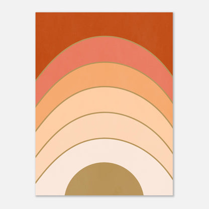 Abstract Gradient Sunrise Wall Art Print