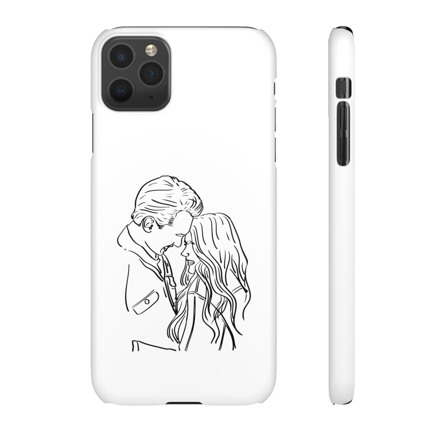 Custom Line Drawing Phone Snap Cases