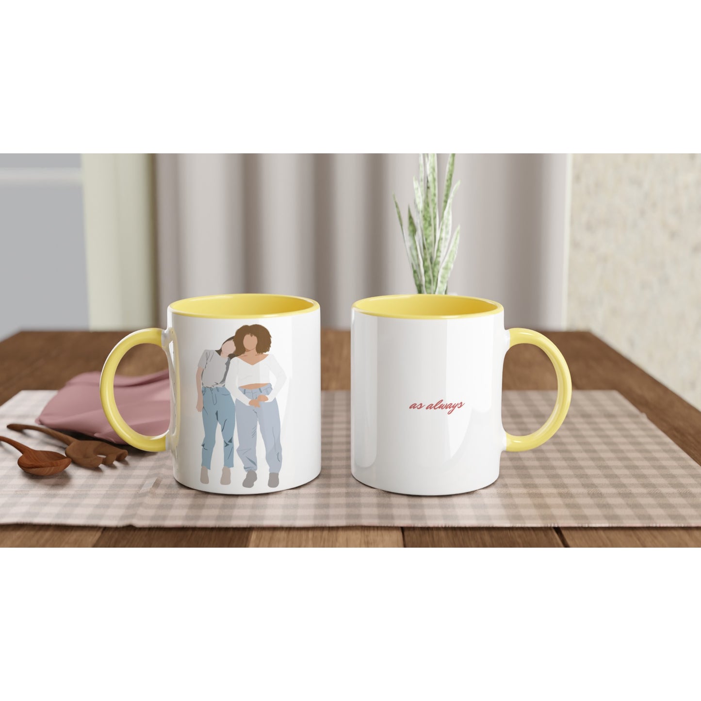 Custom Faceless Portrait from Photo Mugs