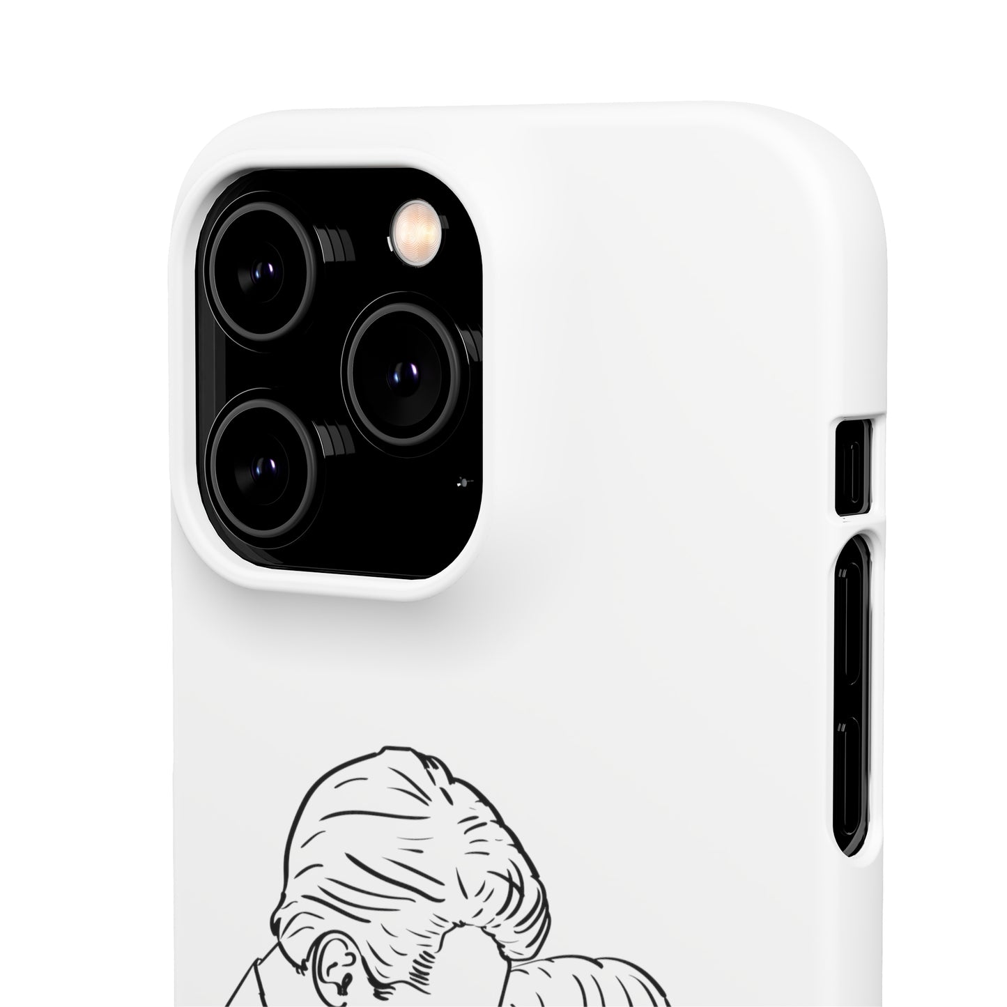 Custom Line Drawing Phone Snap Cases