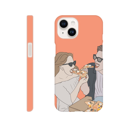 Couple Illustration Faceless Slim Phone Case