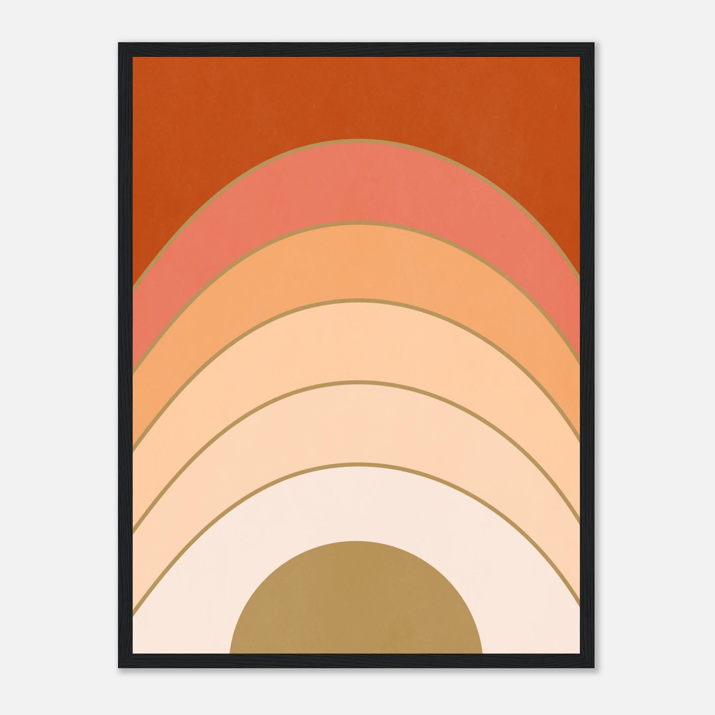 Abstract Gradient Sunrise Wall Art Print