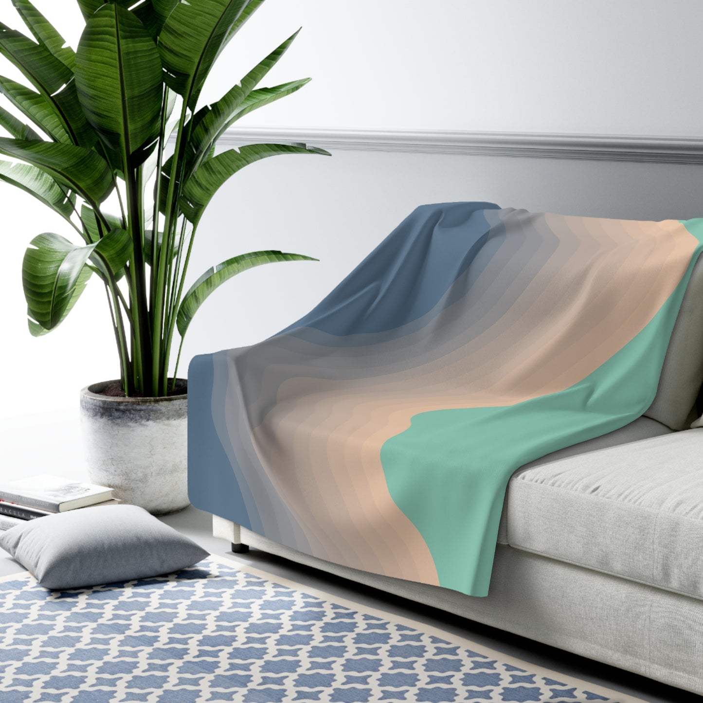 Ocean Beach Sherpa Fleece Blanket