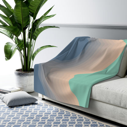 Ocean Beach Sherpa Fleece Blanket