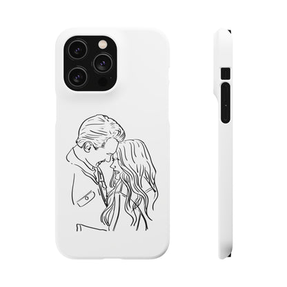 Custom Line Drawing Phone Snap Cases